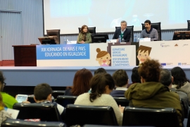 Alfonso Rueda inaugurou hoxe a XIII edición das Xornadas de Nais e Pais. Educando en Igualdade