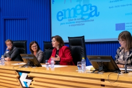 La secretaria general de la Igualdad, Susana López Abella, inauguró hoy el II Encuentro de emprendedoras del Programa Emega.