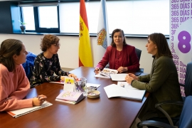 La secretaria general de la Igualdad, Susana López Abella mantuvo esta mañana una reunión con responsables de la Fundación
