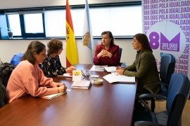La secretaria general de la Igualdad, Susana López Abella mantuvo esta mañana una reunión con responsables de la Fundación