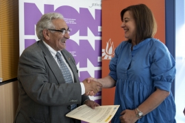 A secretaria xeral da Igualdade, Susana López Abella, e o presidente da Fundación Secretariado Xitano, Pedro Puente, asinaron hoxe o convenio de colaboración