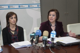 A secretaria xeral da Igualdade, Susana López Abella, na rolda de prensa 