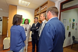 O vicepresidente da Xunta, Alfonso Rueda, visitou hoxe o CIM de Boqueixón