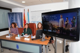 A secretaria xeral da Igualdade, Susana López Abella, e a delegada territorial, Marisol Díaz Mouteira, explicaron en rolda de prensa os detalles desta campaña de prevención e sensibilización