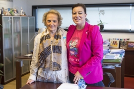 La secretaria General de la Igualdad, Susana López Abella, mantuvo una reunión con la presidenta autonómica de Cruz Roja, Carmen Colmeiro