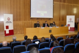 Susana López Abella, na inauguración da xornada “Avanzando en Igualdade” Autor: Xoán Crespo