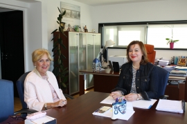 La Secretaria General de la Igualdad, Susana López Abella, mantiene una reunión de trabajo con María Elena Paz Álvarez, la Presidenta de la Asociación de Viudas María Andrea