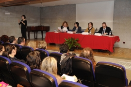 La secretaria general de la Igualdad, Susana López Abella, destacó hoy el trabajo de la ONCE para mejorar la vida de las mujeres con discapacidad de Galicia